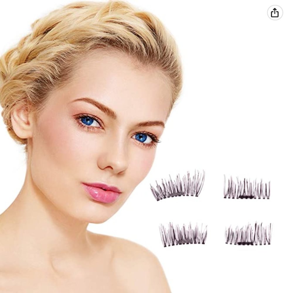 Magnetic false eyelashes -- no glue